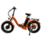 Bicicleta 48v de dobramento elétrica alaranjada de Mini Folding Electric Hybrid Bike dos homens com sistema da assistência do pedal