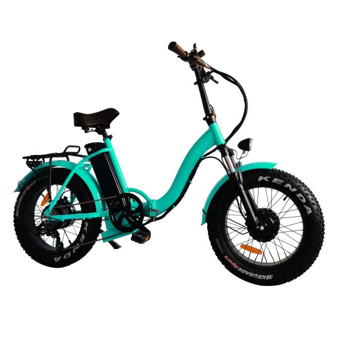 polegada elétrica 500w da bicicleta 20 do pneu 48v gordo 40 Mph a pilhas com pneus grossos 2