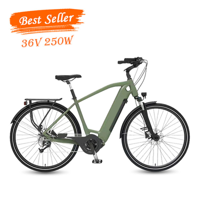 bicicleta elétrica da cidade de 250watt 36v freio de disco hidráulico da liga de alumínio de 27,5 polegadas